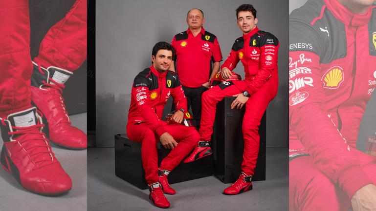 Ferrari store and puma