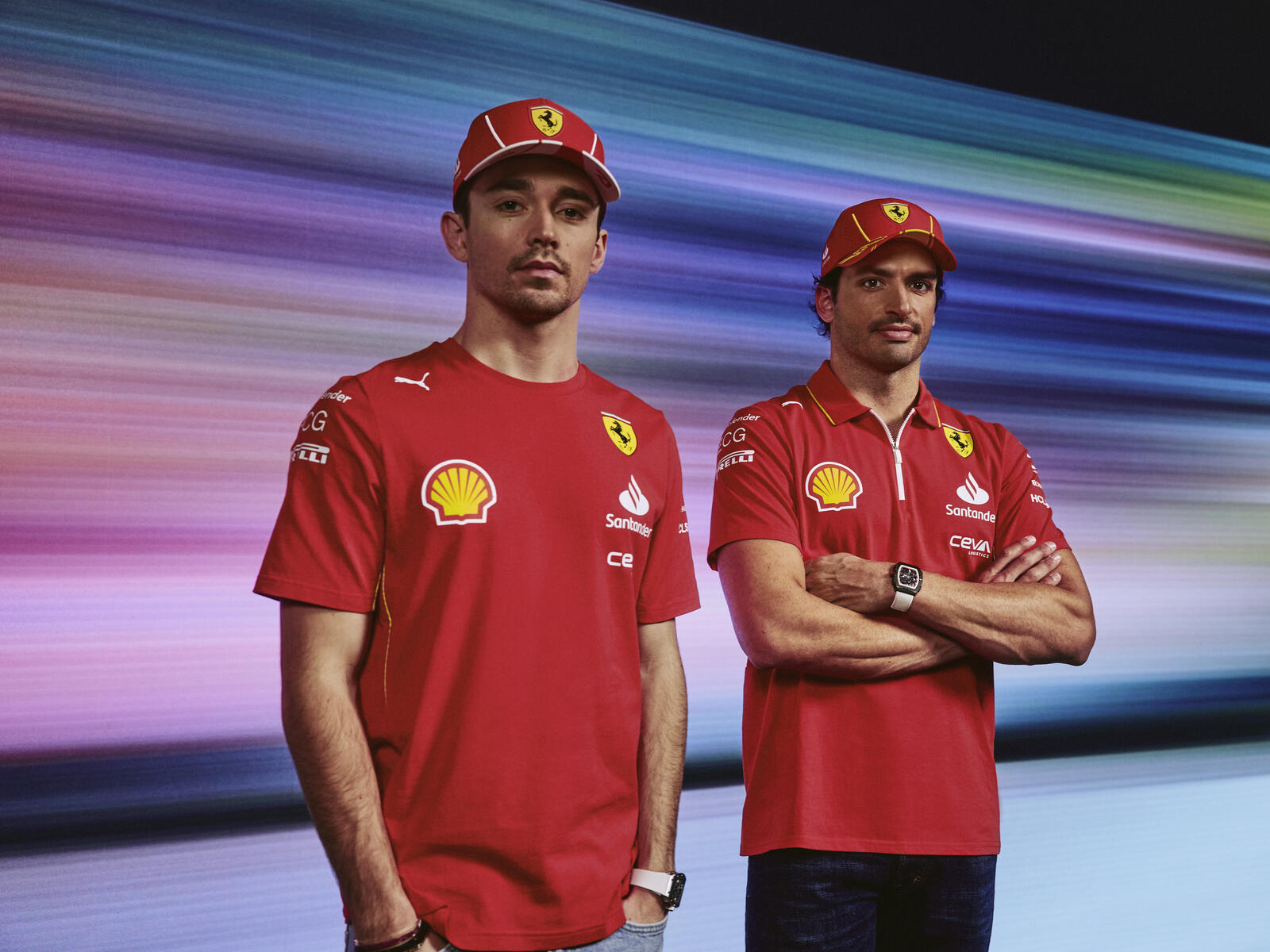 Ferrari Drivers Charles Leclerc and Carlos Sainz