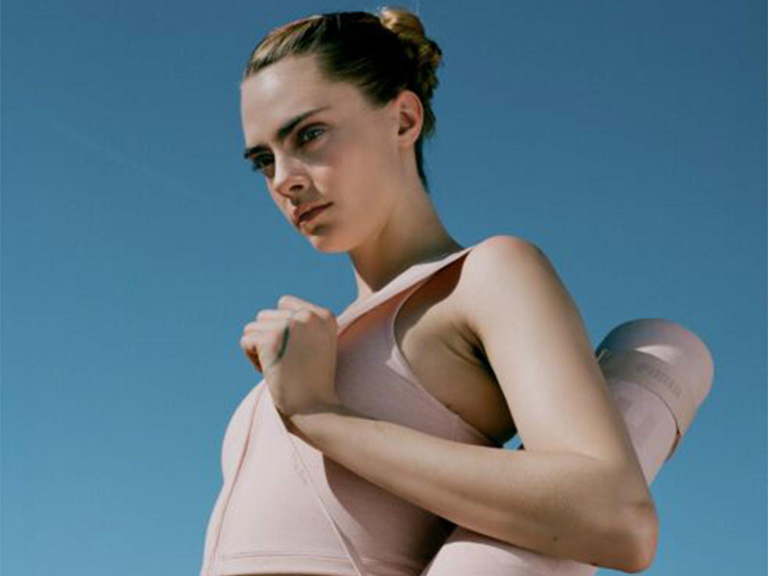 Look good and Exhale: Cara Delevingne is launching new eco-conscious yoga  apparel and low impact exhale bra 