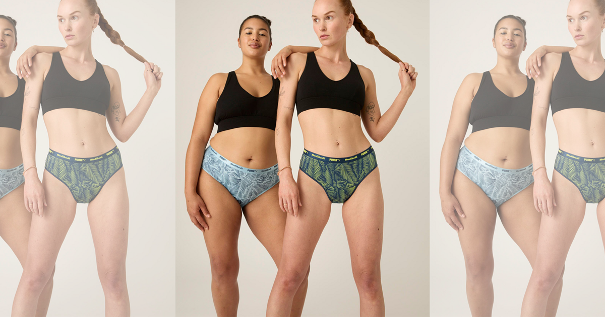 Period underwear made for movement. Introducing the latest PUMA x