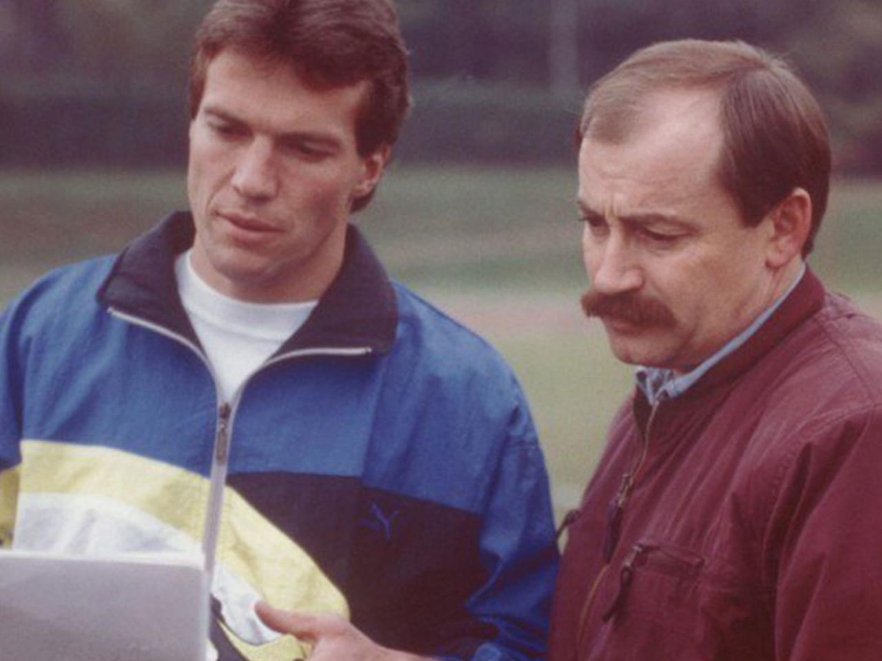 Lothar Matthäus and Helmut Fischer