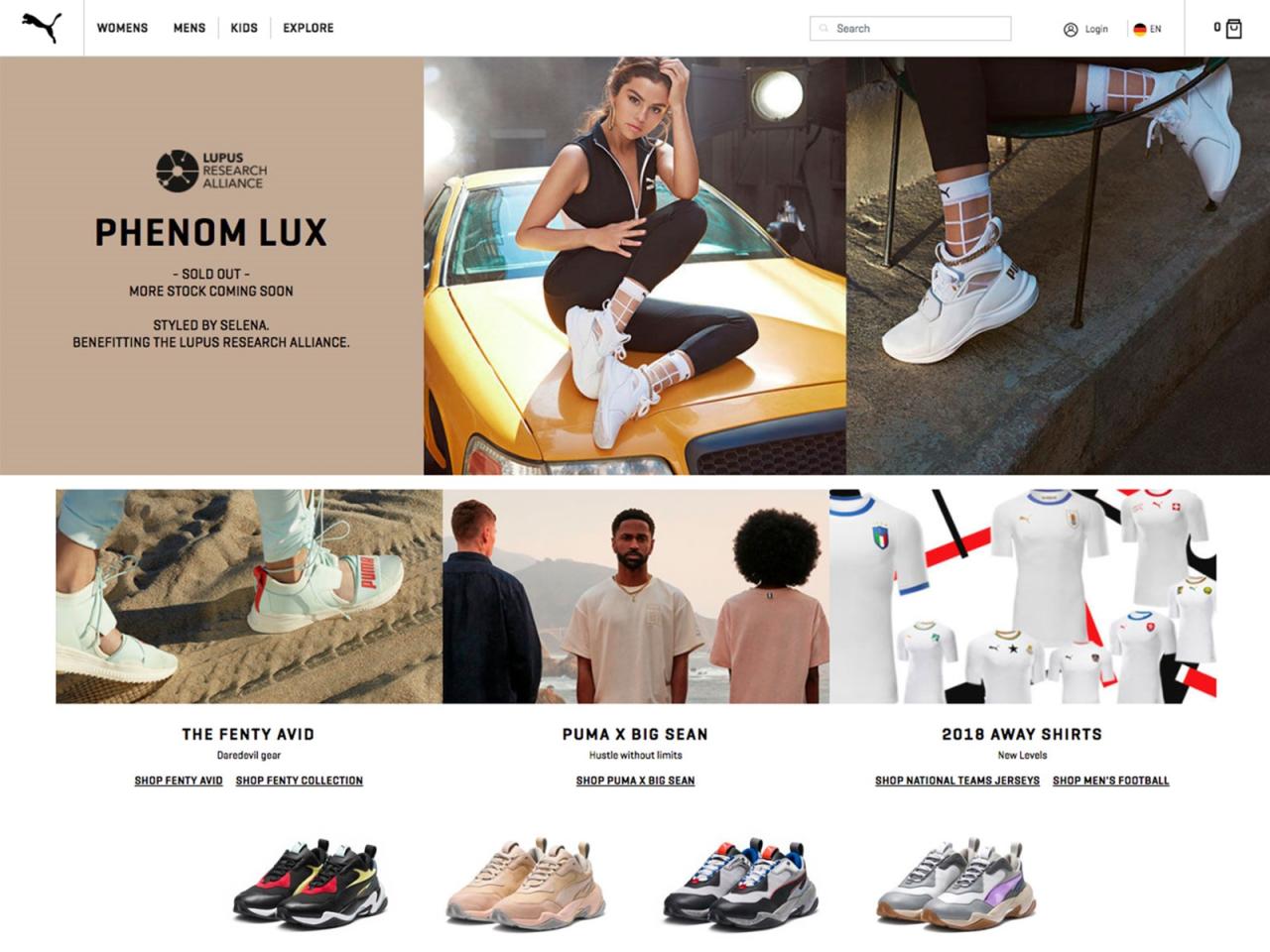 Puma online store site