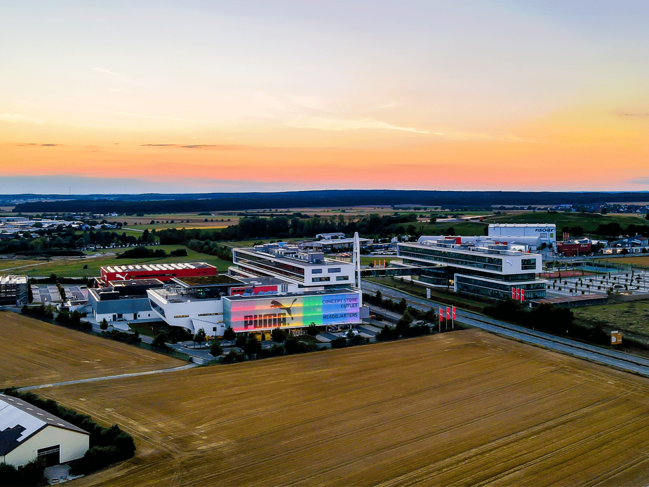 PUMA Headquarter in Pride Month colors