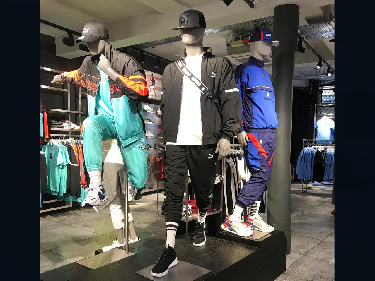 Mannequins at the PUMA store